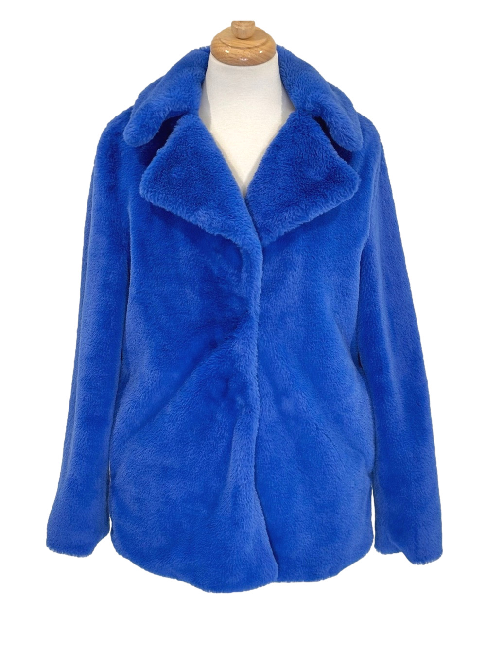Talie blue fuzzy teddy jacket